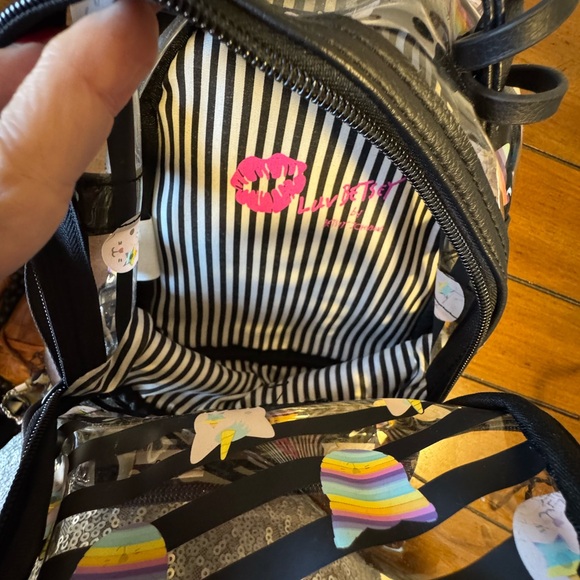 BETSEY JOHNSON Unicorn Cat Full Size Backpack Rainbow Unicorncore Kitty Bag - Picture 10 of 10